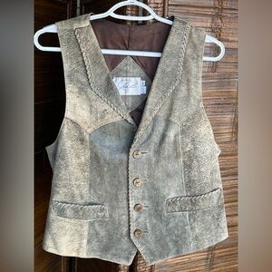 Vintage JOSE LUIS Leather Vest Mens Medium 42